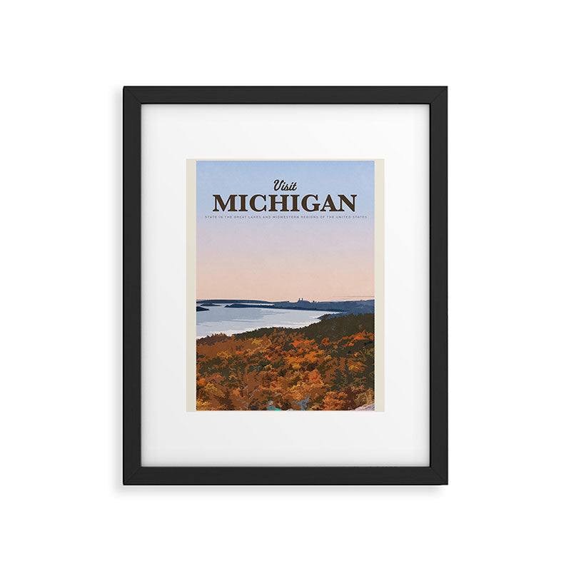Visit Michigan Framed Art Print Gallery Image 5
