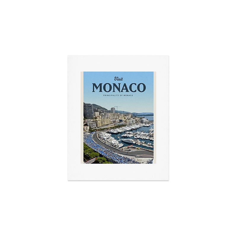 Visit Monaco Art Print Gallery Image 1