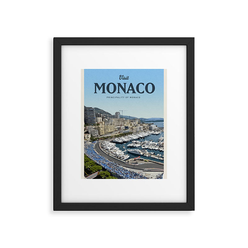 Visit Monaco Framed Art Print Gallery Image 5