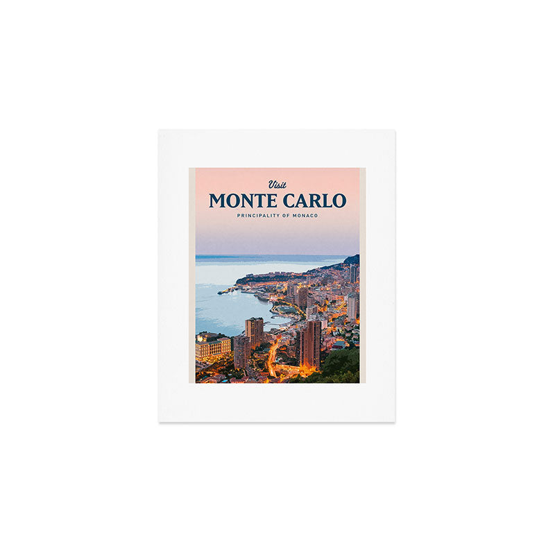Visit Monte Carlo Art Print Gallery Image 1