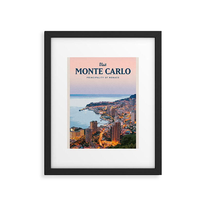 Visit Monte Carlo Framed Art Print Gallery Image 5