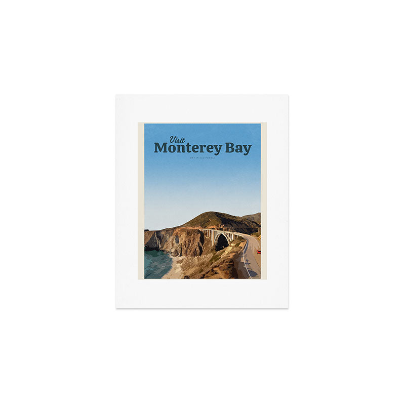 Visit Monterey Bay. Art Print Gallery Image 1