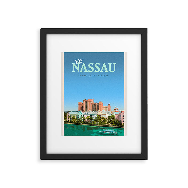 Visit Nassau Framed Art Print Gallery Image 5