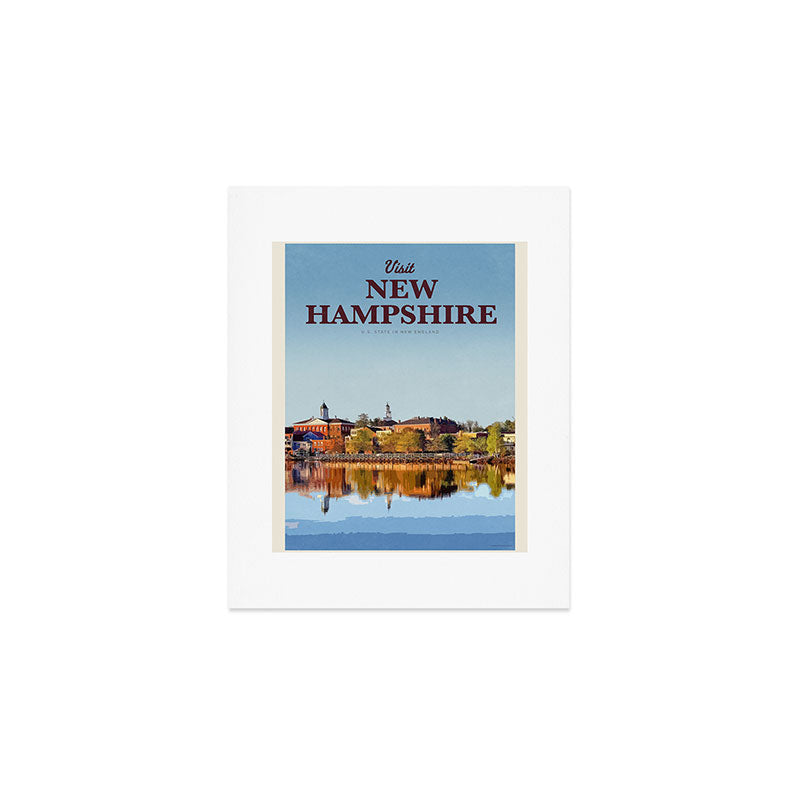 Visit New Hampshire  Art Print Gallery Image 1