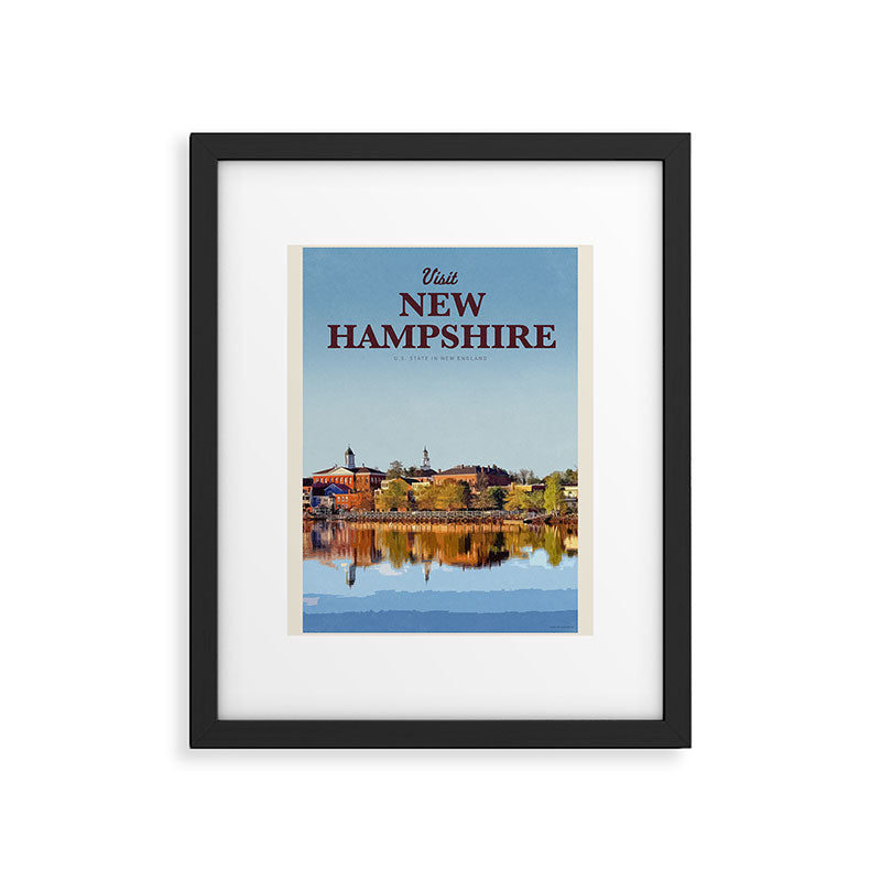 Visit New Hampshire  Framed Art Print Gallery Image 5