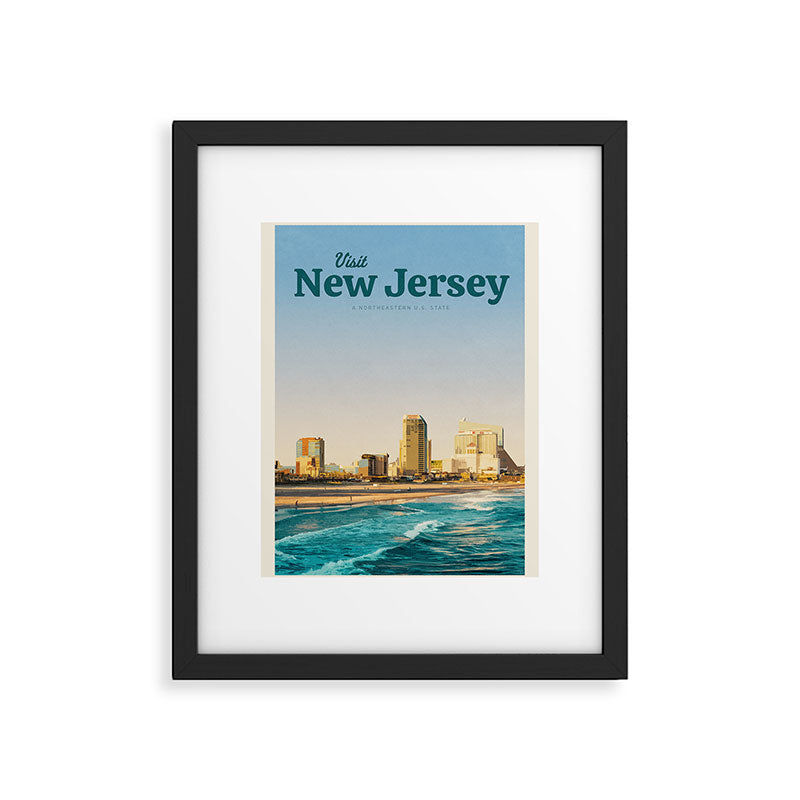 Visit New Jersey Framed Art Print Gallery Image 5