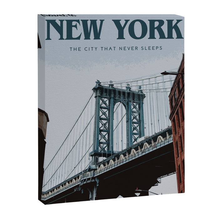 Visit New York Canvas Print Gallery Image 1