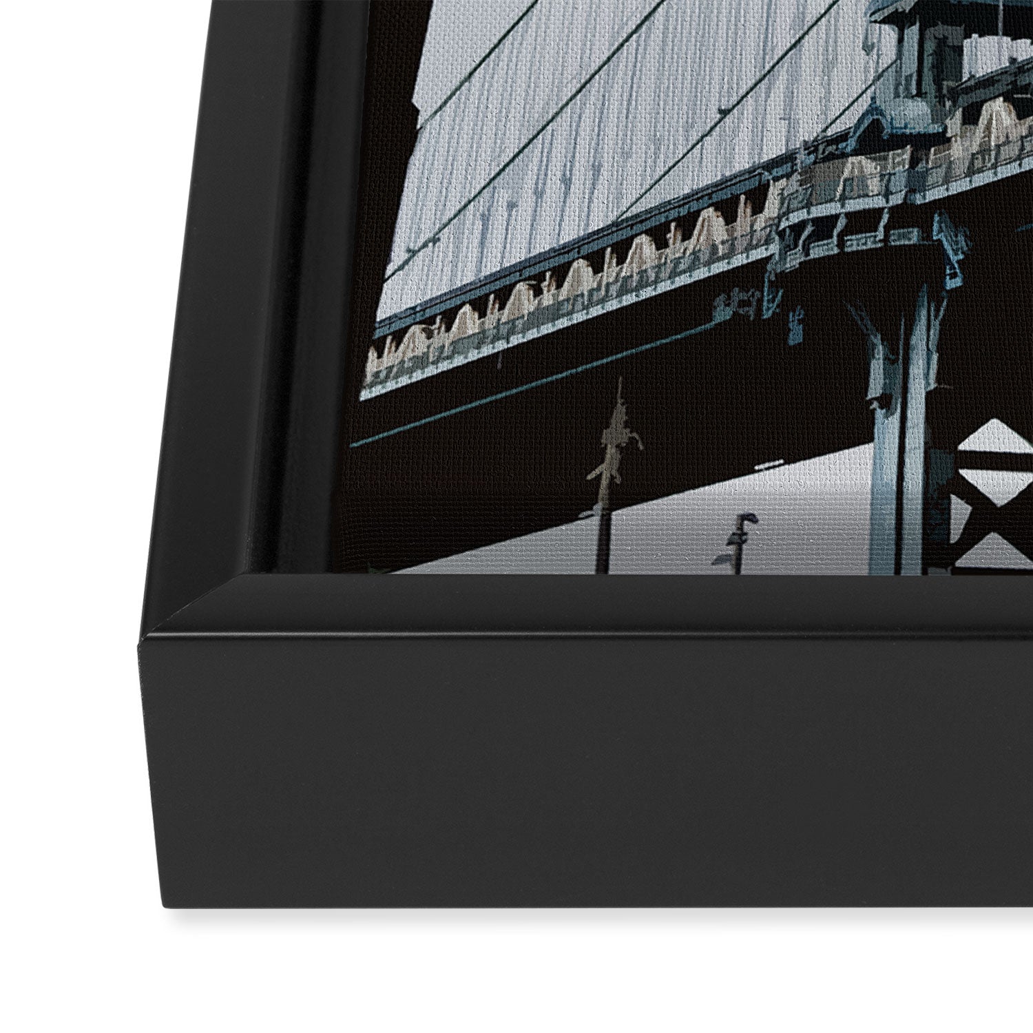 Visit New York Framed Canvas Print Gallery Image 3