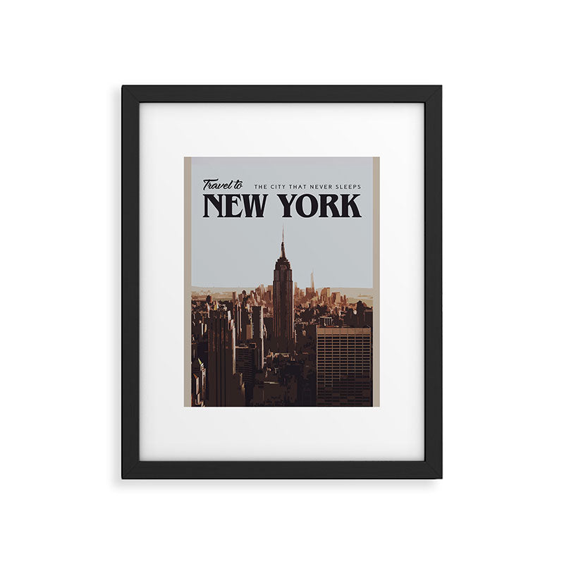 Visit New York Framed Art Print Gallery Image 5