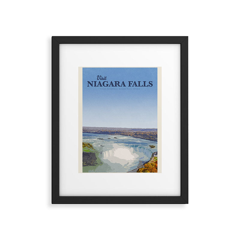 Visit Niagara Falls Framed Art Print Gallery Image 5