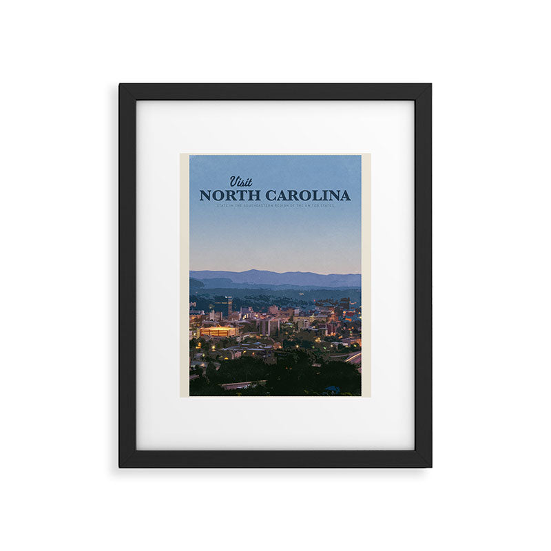 Visit North Carolina Framed Art Print Gallery Image 5