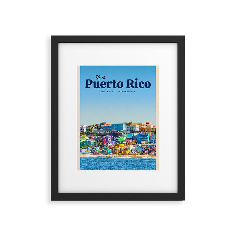 Visit Puerto Rico Framed Art Print Gallery Image 5