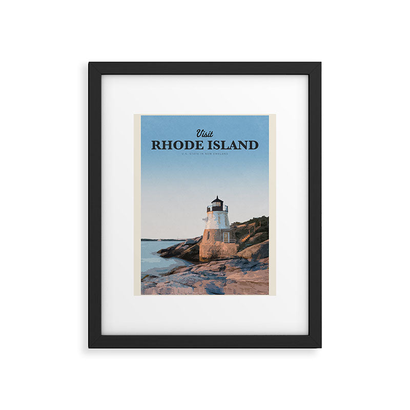 Visit Rhode Island Framed Art Print Gallery Image 5