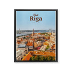 Visit Riga Framed Canvas Print Gallery Image 3