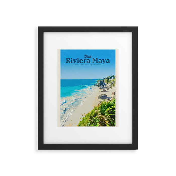 Visit Riviera Maya Framed Art Print Gallery Image 1