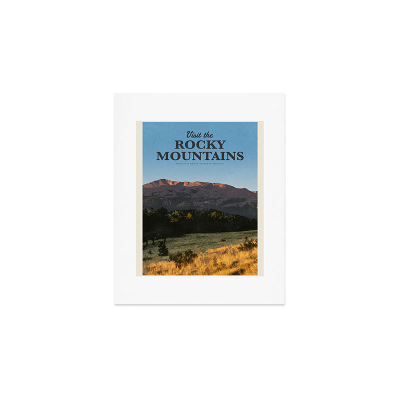 Visit Rocky mountains Art Print Gallery Image 1