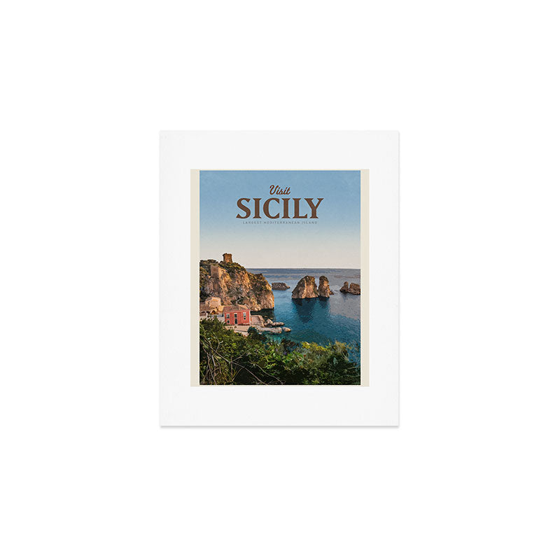 Visit Sicily Art Print Gallery Image 1
