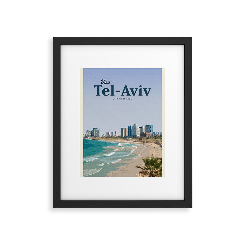 Visit Tel-Aviv Framed Art Print Gallery Image 5