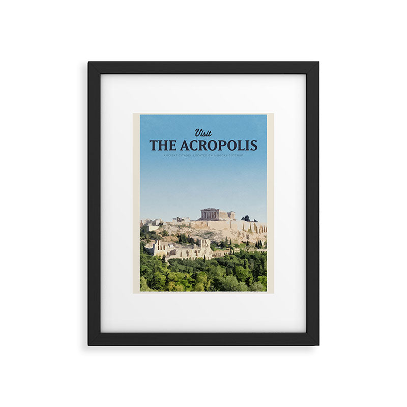 Visit The Acropolis Framed Art Print Gallery Image 5