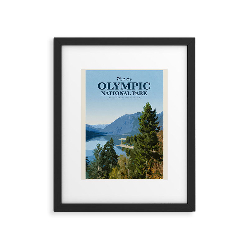 Visit the Olympic National Park Framed Art Print Gallery Image 5