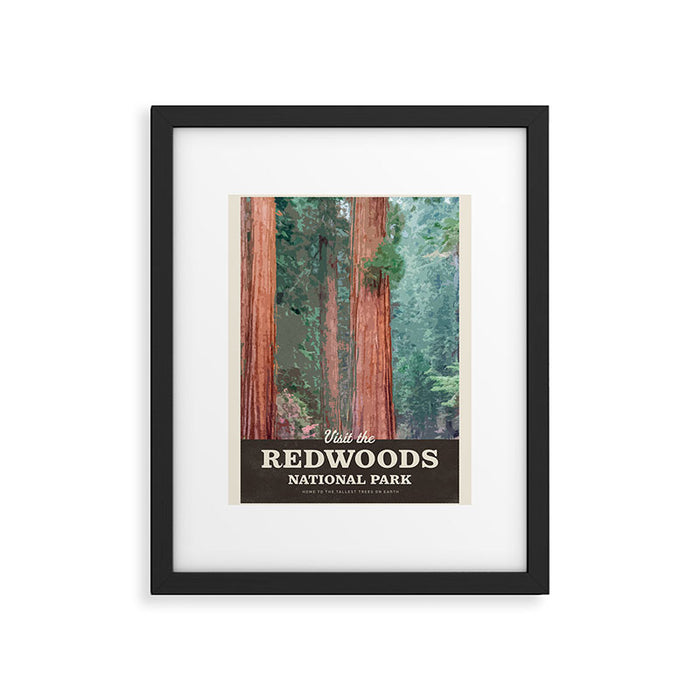 Visit the Redwoods National Park Framed Art Print Gallery Image 1