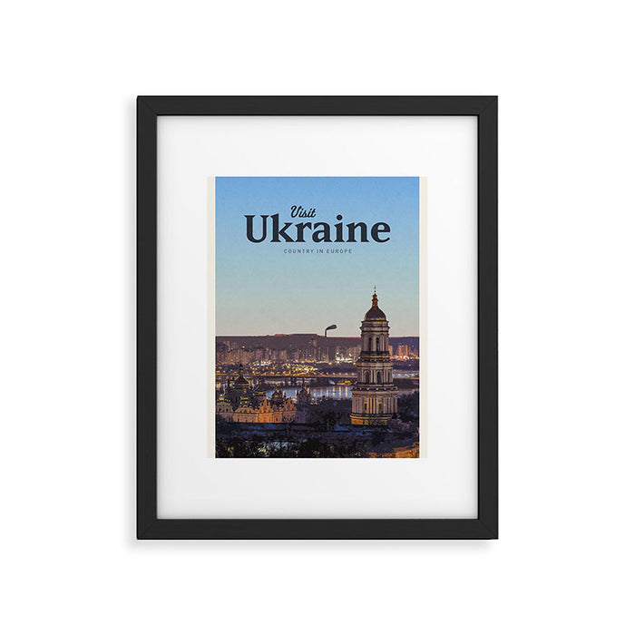 Visit Ukraine Framed Art Print Gallery Image 1