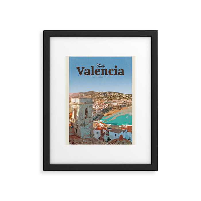 Visit Valencia Framed Art Print Gallery Image 1