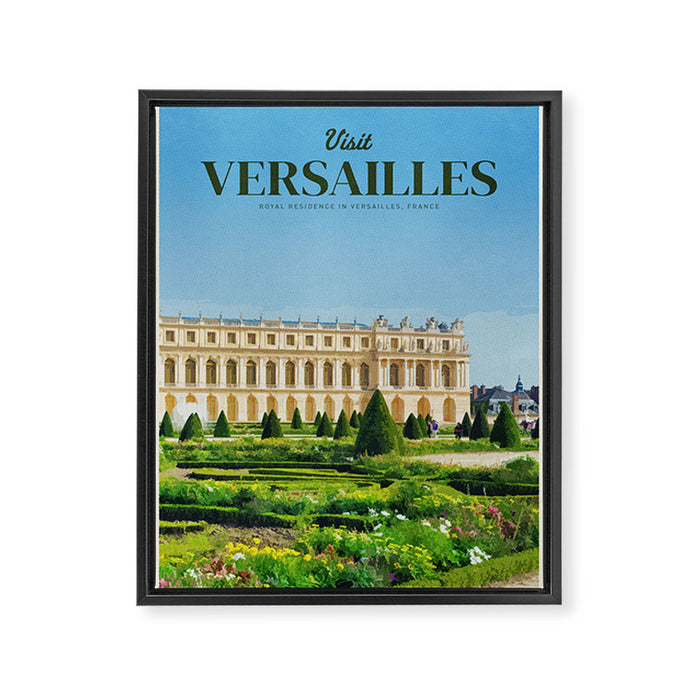 Visit Versailles Framed Canvas Print Gallery Image 1