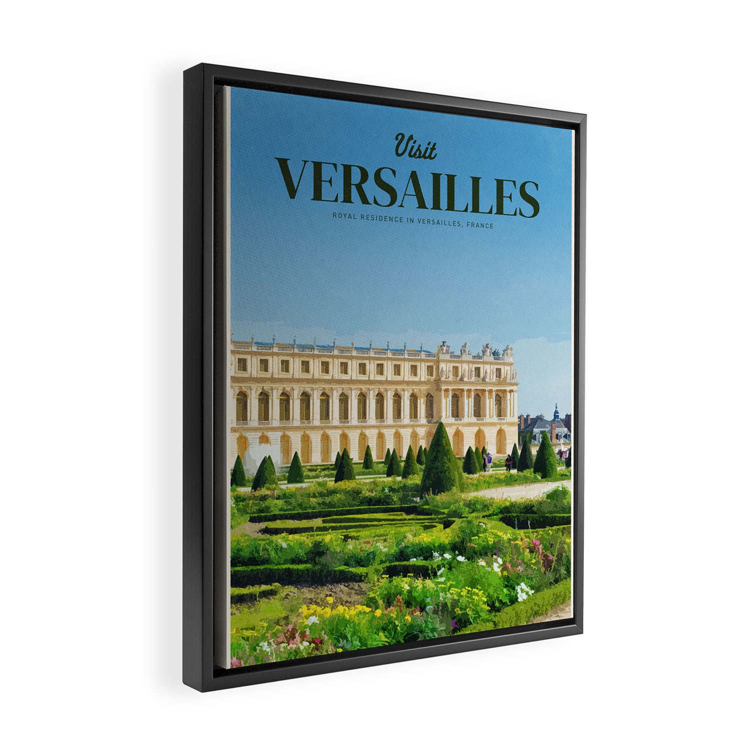 Visit Versailles Framed Canvas Print Gallery Image 2