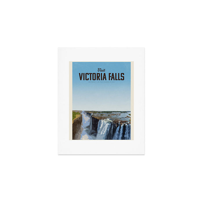 Visit Victoria Falls Art Print Gallery Image 1