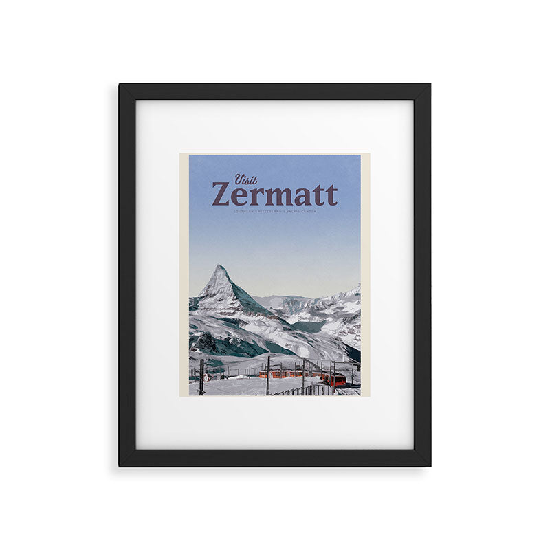 Visit Zermatt Framed Art Print Gallery Image 5
