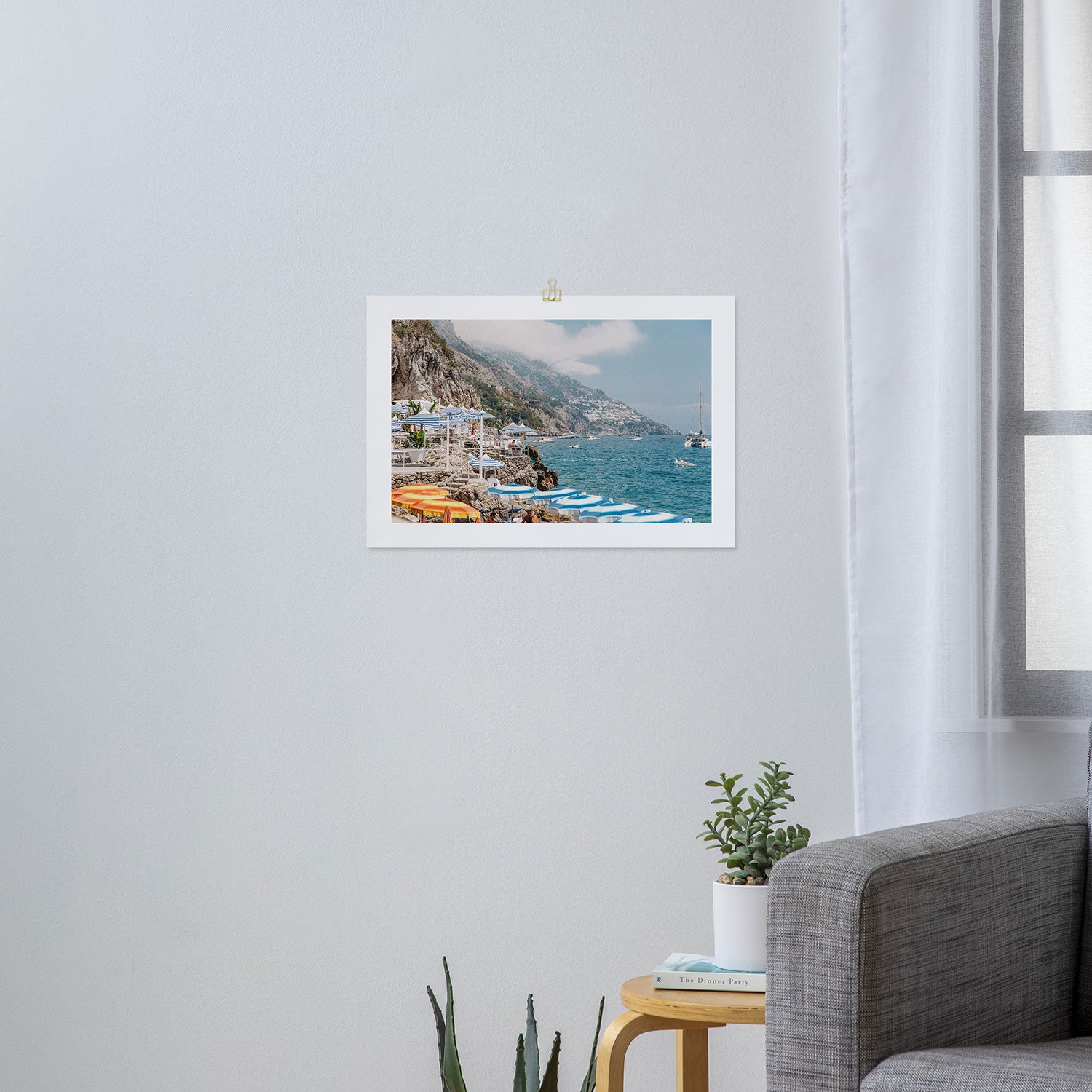 Beach Club in Positano Art Print Gallery Image 3