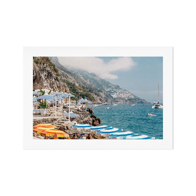 Beach Club in Positano Art Print Gallery Image 1