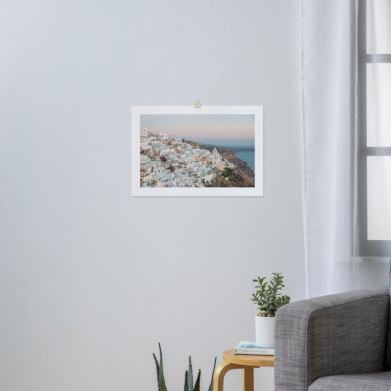 Cool Summer Evening in Santorini Art Print Gallery Image 3