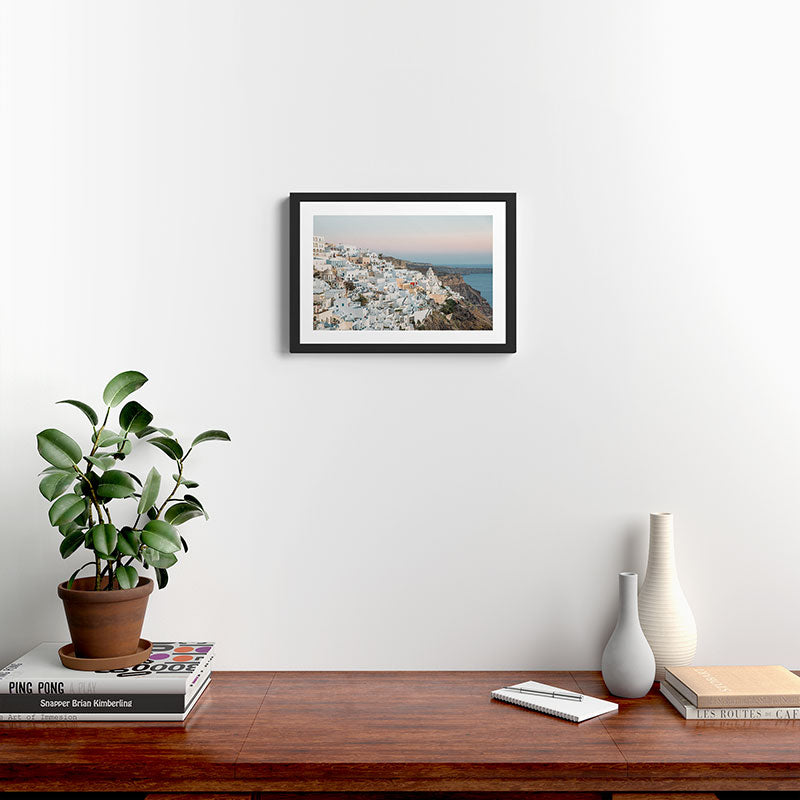 Cool Summer Evening in Santorini Framed Art Print Gallery Image 2