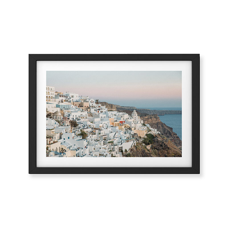 Cool Summer Evening in Santorini Framed Art Print Gallery Image 2