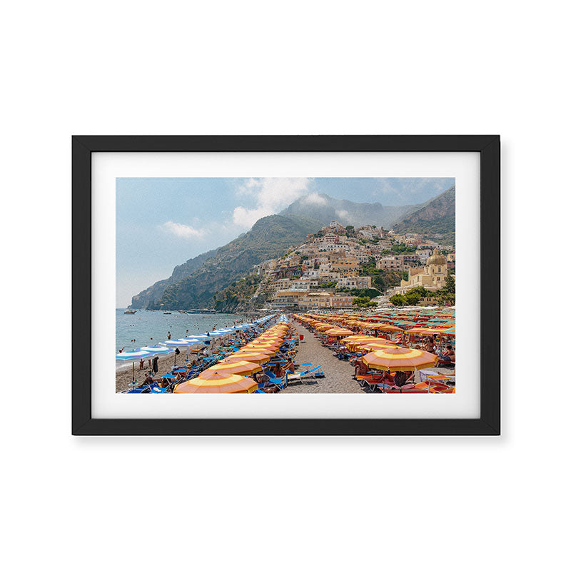 Positano Beach Framed Art Print Gallery Image 2
