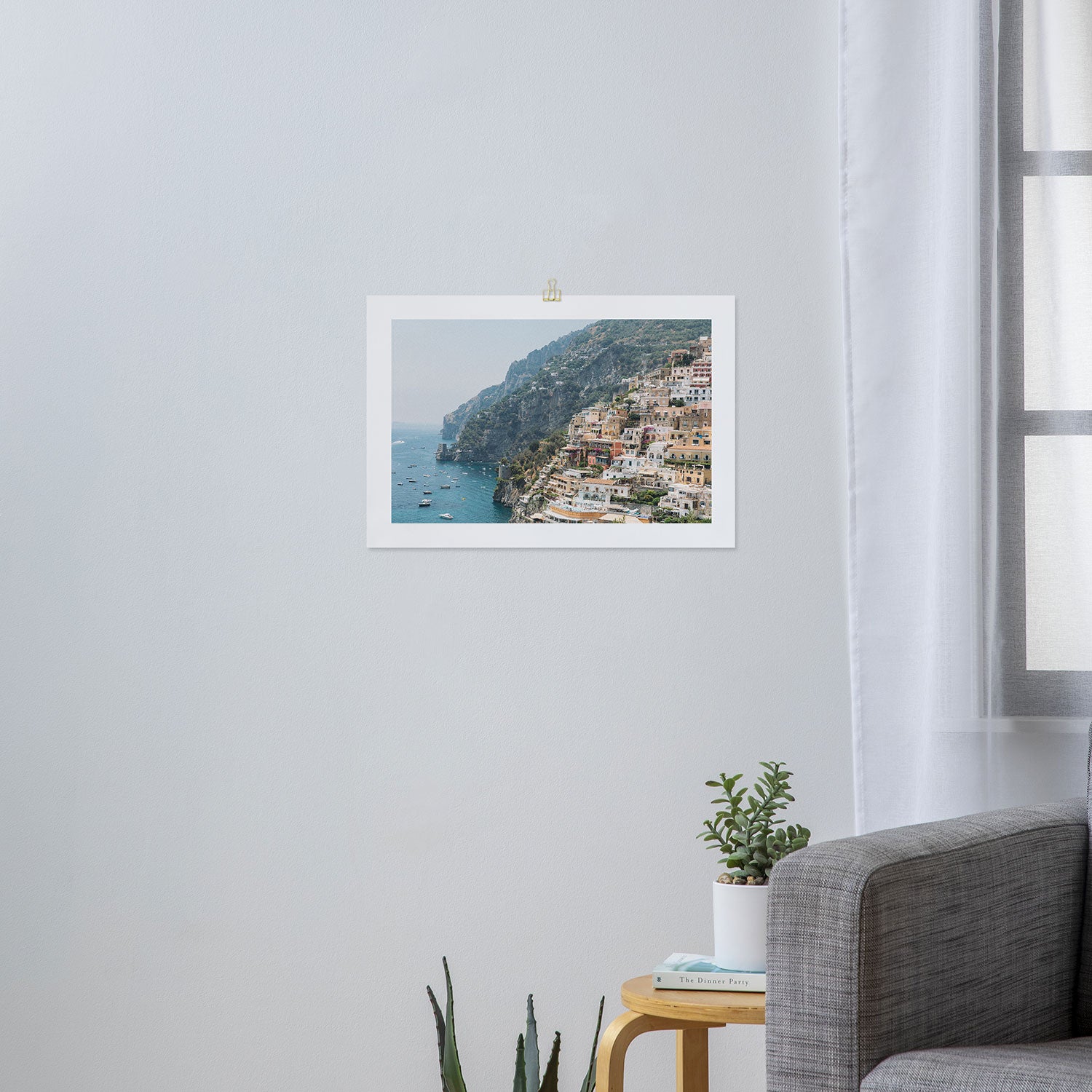 Positano Cliffs Art Print Gallery Image 3