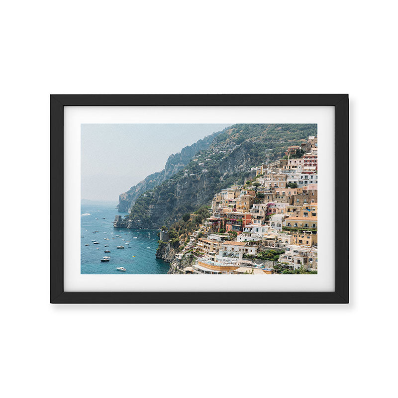 Positano Cliffs Framed Art Print Gallery Image 2