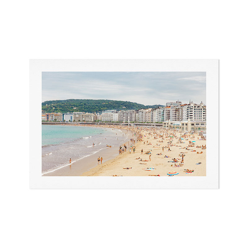 San Sebastian Beach Art Print Gallery Image 1