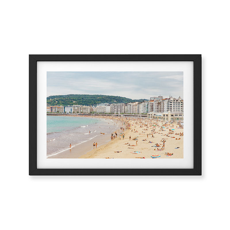 San Sebastian Beach Framed Art Print Gallery Image 2