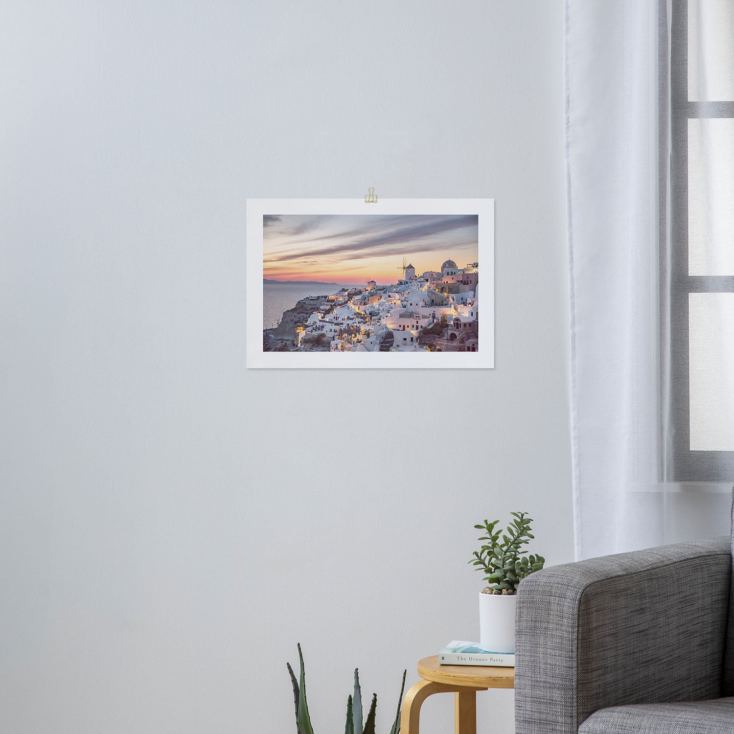 Sunset in Santorini Art Print Gallery Image 3