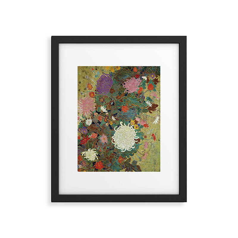 Vivid type flower Japanese painting Framed Art Print Gallery Image 5