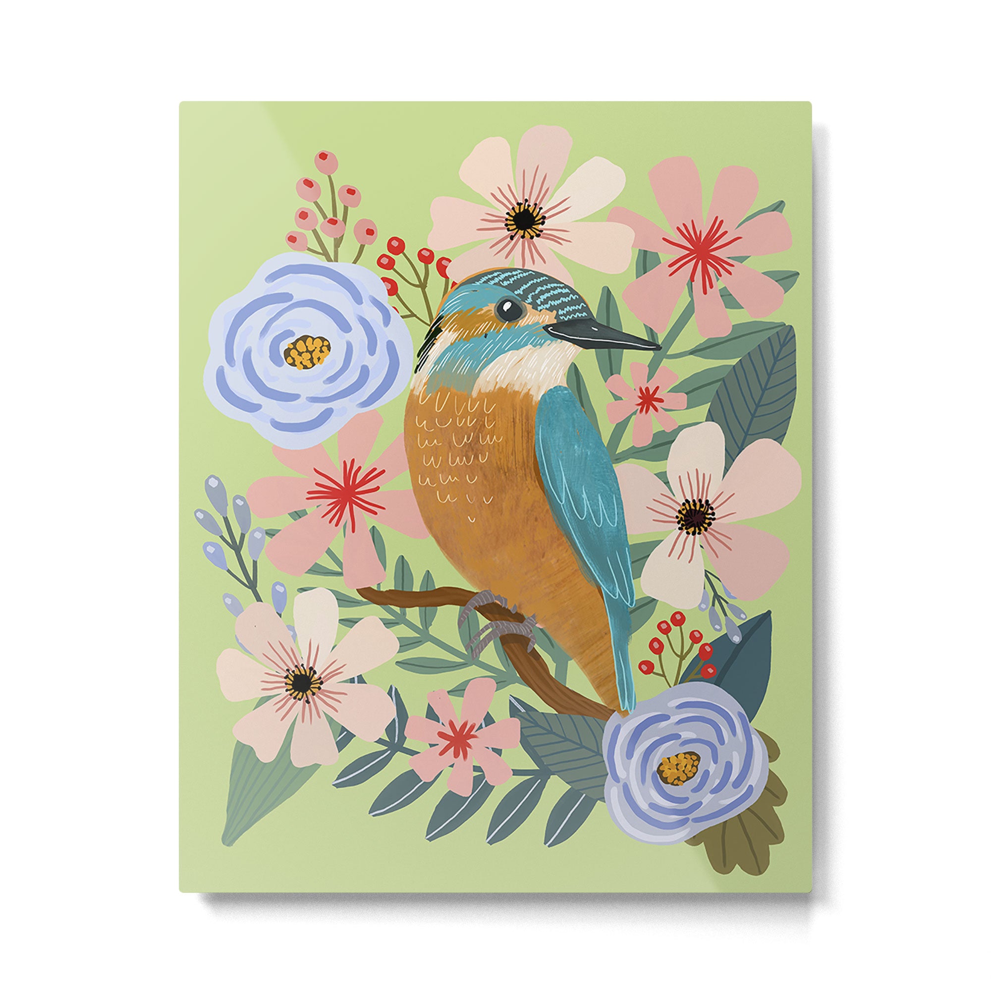 Ble Bird Metal Print Gallery Image 4