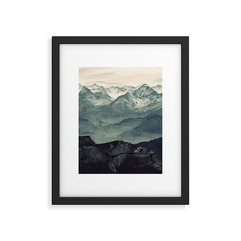 Mountain Fog Framed Art Print