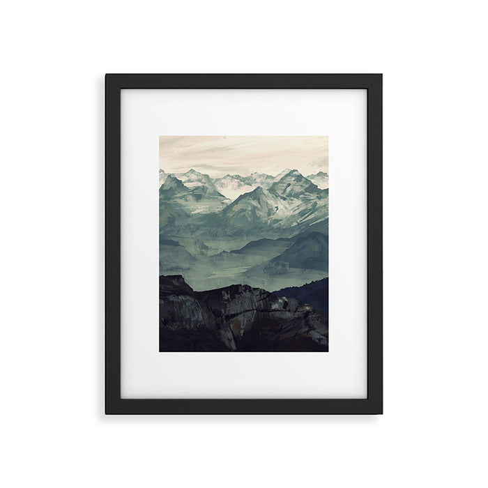 Mountain Fog Framed Art Print Gallery Image 1