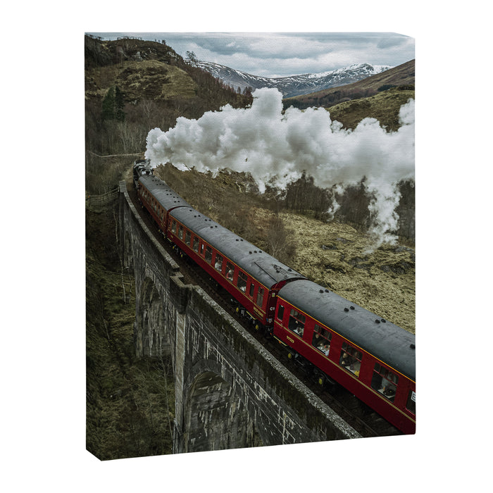 A Magical Train Journey Through The Scottish Highlands Canvas Print Gallery Image 1