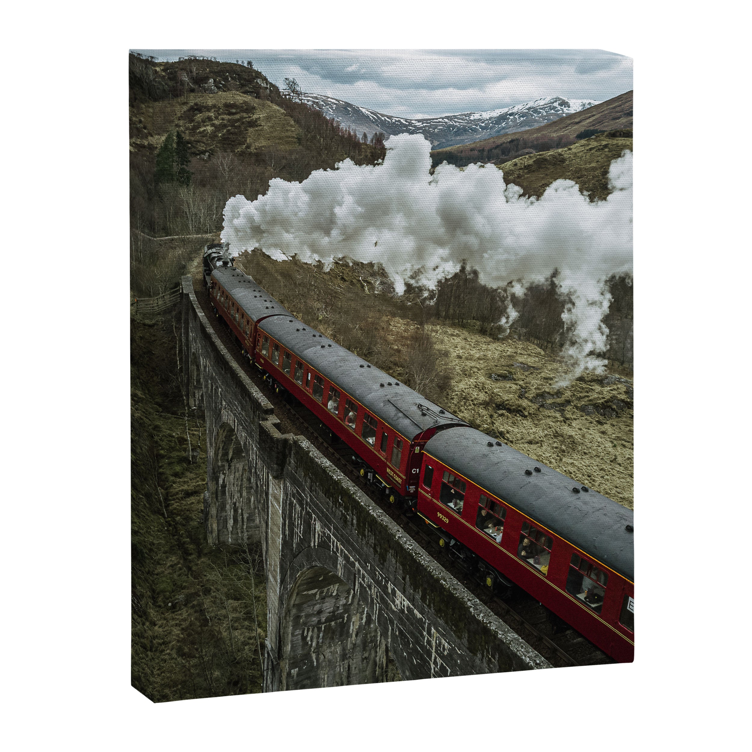 A Magical Train Journey Through The Scottish Highlands Canvas Print Gallery Image 6