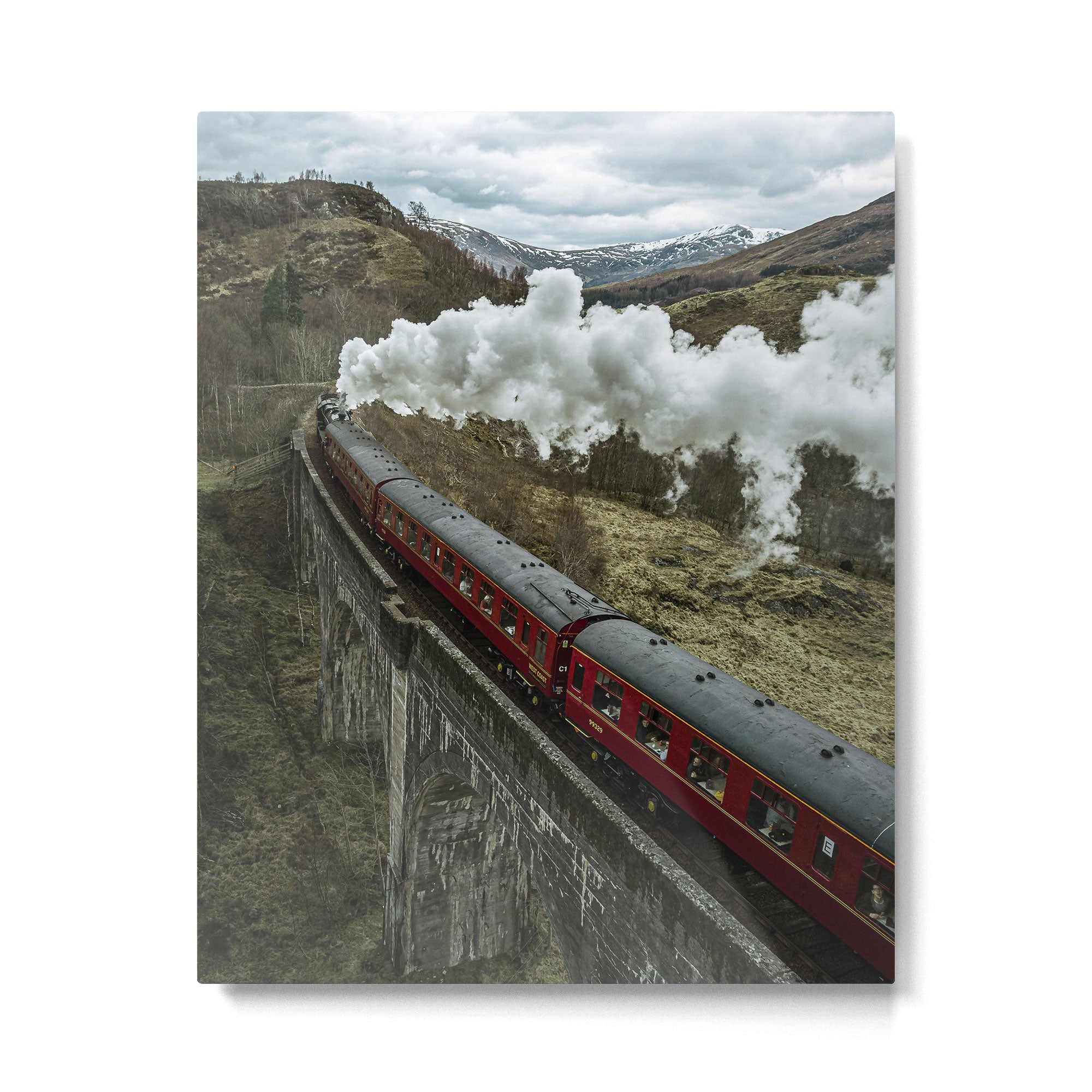 A Magical Train Journey Through The Scottish Highlands Metal Print Gallery Image 4