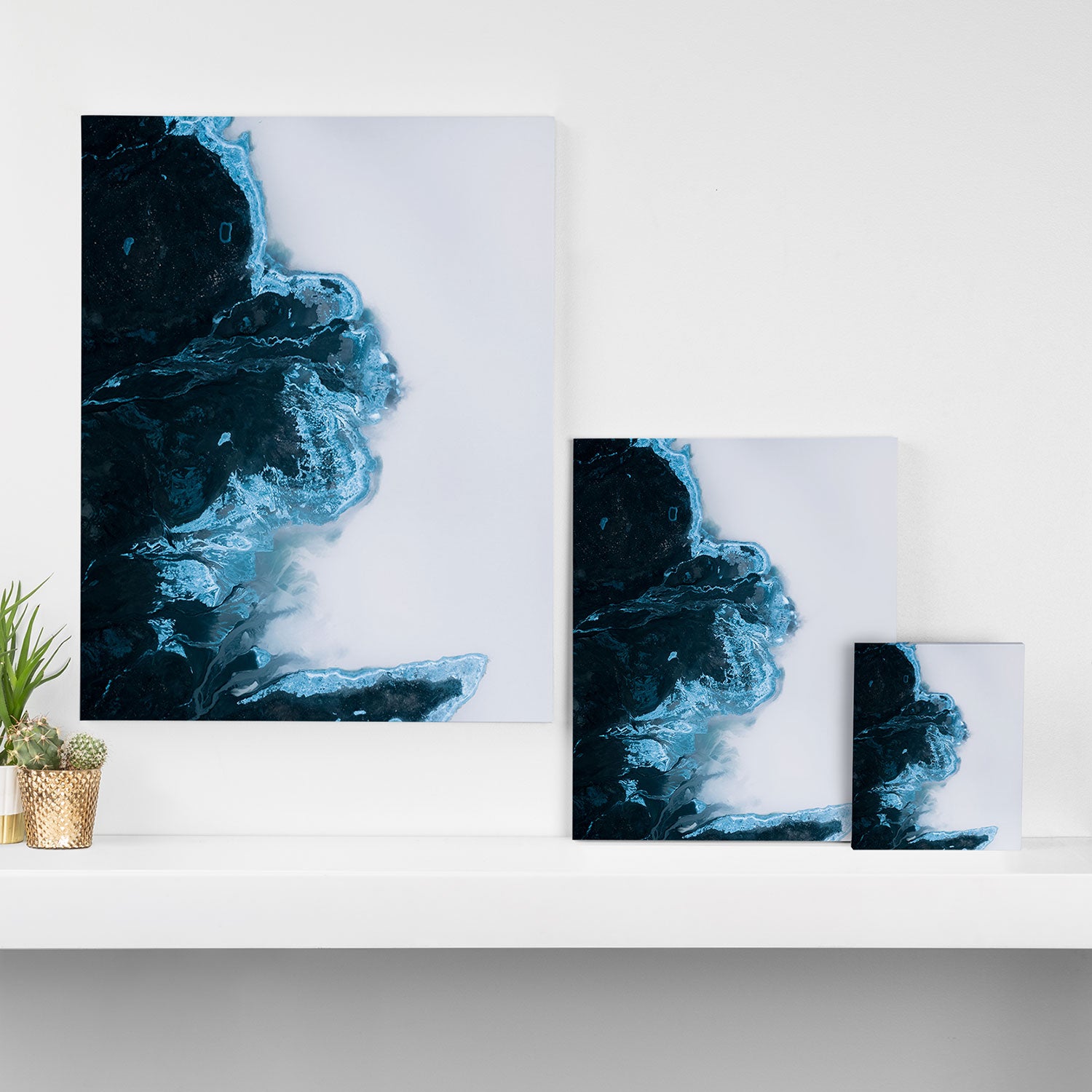 Abstract Lake in Iceland Canvas Print Gallery Image 3